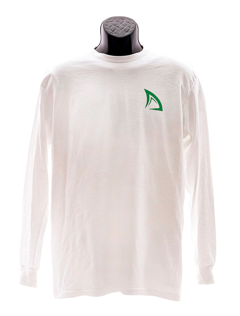 Adult St. Thomas Long Sleeve | White Graphic Tee | DryFins