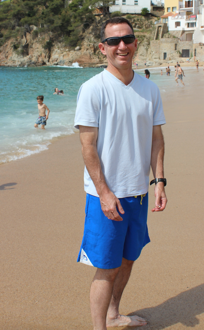 Swim trunks with compression top shorts